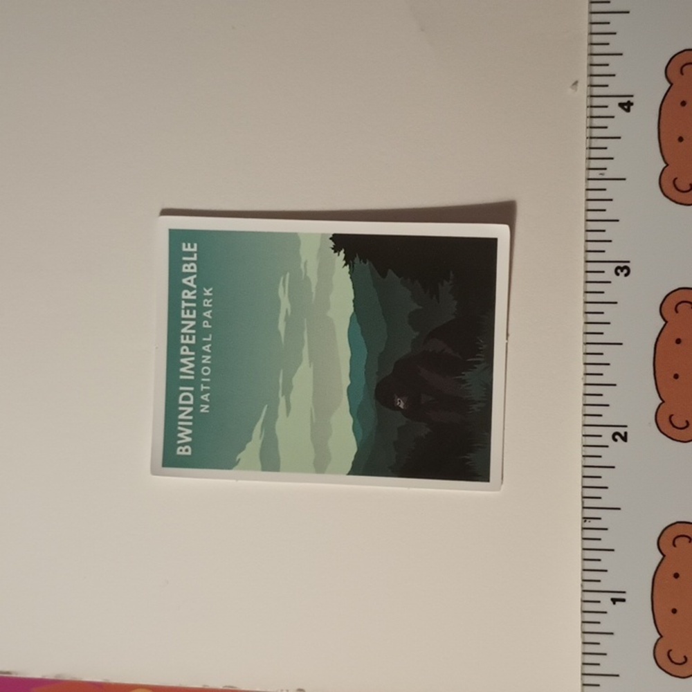 10/$10 National Park Phone Bottle Laptop Tablet Sticker Bwindi Impenetrable